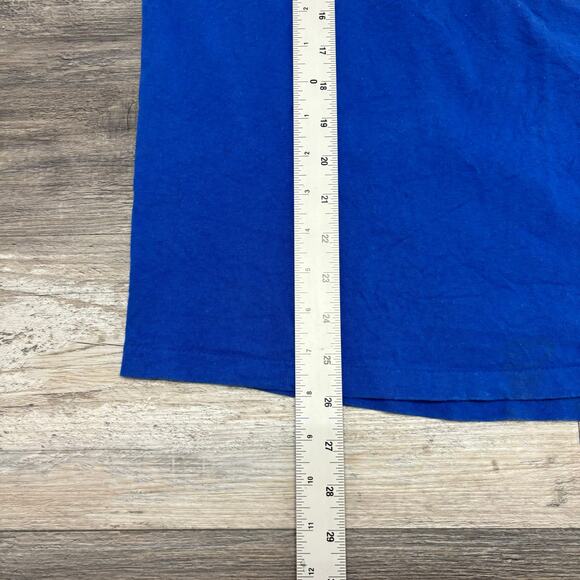 Vintage 90s Nutmeg Mills NBA‎ Cleveland Cavaliers Blue Mens L USA Made T-Shirt - Picture 8 of 9